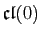 $ \mathfrak{cl}(0)$