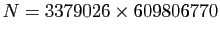 $ N=3379026\times 609806770$