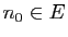 $ n_0\in E$