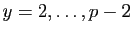 $ y=2,\ldots,p-2$