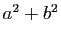 $ a^2+b^2$