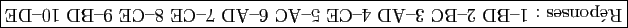 \framebox{\rotatebox{180}{R�ponses&nbsp;: 1-BD&nbsp;2-BC&nbsp;3-AD&nbsp;4-CE&nbsp;5-AC&nbsp;6-AD&nbsp;7-CE&nbsp;8-CE&nbsp;9-BD&nbsp;10-DE}}