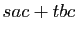 $ sac+tbc$