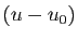 $ (u-u_0)$