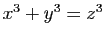$ x^3+y^3=z^3$