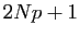 $ 2Np+1$
