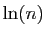 $ \ln(n)$