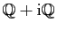 $ \mathbb{Q}+\mathrm{i}\mathbb{Q}$