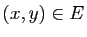 $ (x,y)\in E$
