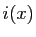 $ i(x)$