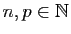 $ n,p\in\mathbb{N}$