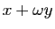 $ x+\omega y$