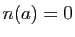 $ n(a)=0$