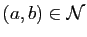 $ (a,b)\in \mathcal{N}$