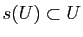 $ s(U)\subset U$