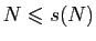$ N\leqslant s(N)$