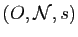 $ (O,\mathcal{N},s)$