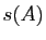 $ s(A)$