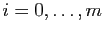 $ i=0,\dots,m$