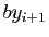 $ by_{i+1}$