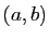 $ (a,b)$