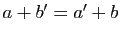 $ a+b'=a'+b$