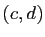$ (c,d)$