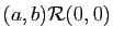 $ (a,b)\mathcal{R}(0,0)$