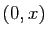 $ (0,x)$