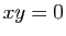 $ xy=0$