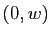 $ (0,w)$