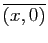 $ \overline{(x,0)}$