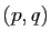 $ (p,q)$