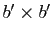 $ b'\times b'$