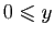 $ 0\leqslant y$