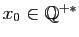 $ x_0\in\mathbb{Q}^{+*}$