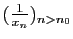 $ (\frac{1}{x_n})_{n>n_0}$