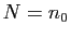 $ N=n_0$