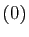 $ (0)$
