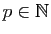 $ p\in\mathbb{N}$