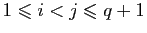 $ 1\leqslant i<j\leqslant
q+1$