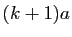 $ (k+1)a$