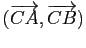 $ (\overrightarrow{CA},\overrightarrow{CB})$