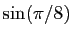 $ \sin(\pi/8)$