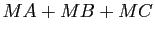 $ MA+MB+MC$