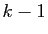 $ k-1$