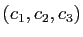 $ (c_1,c_2,c_3)$