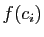 $ f(c_i)$