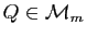 $ Q\in{\cal M}_m$