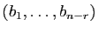 $ (b_1,\ldots,b_{n-r})$